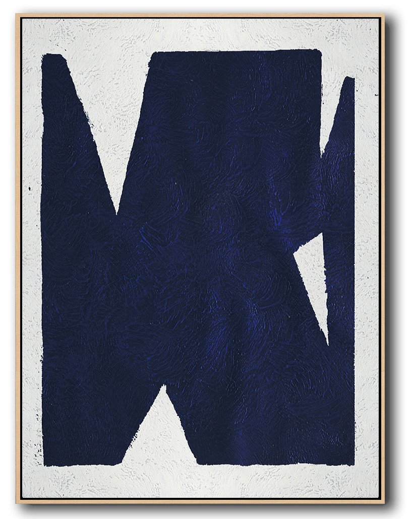 Navy Blue Minimal Art #NV120B